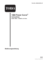 Toro 1800 Power Curve Snowthrower Benutzerhandbuch