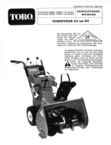 Toro 824 Snowthrower Benutzerhandbuch