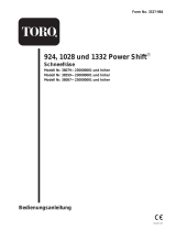 Toro 1332 Power Shift Snowthrower Benutzerhandbuch