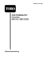 Toro CCR Powerlite Snowthrower Benutzerhandbuch