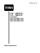 Toro CCR 2400 Snowthrower Benutzerhandbuch