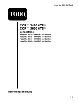 Toro CCR 3650 Snowthrower Benutzerhandbuch