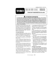 Toro 624 Power Shift Snowthrower Benutzerhandbuch