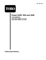 Toro 824 Power Shift Snowthrower Benutzerhandbuch