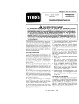 Toro 1132 Power Shift Snowthrower Benutzerhandbuch