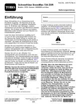 Toro SnowMax 724 ZXR Snowthrower Benutzerhandbuch