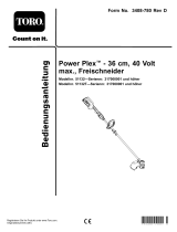 Toro PowerPlex 36cm 40V MAX String Trimmer Benutzerhandbuch
