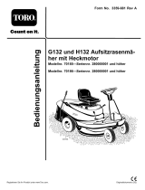 Toro G132 Rear-Engine Riding Mower Benutzerhandbuch