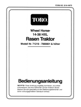 Toro 14-38HXL Lawn Tractor Benutzerhandbuch