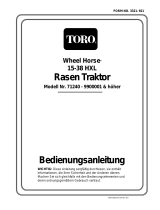 Toro 15-38HXL Lawn Tractor Benutzerhandbuch