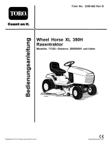Toro XL 380H Lawn Tractor Benutzerhandbuch