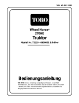 Toro 270-H Lawn and Garden Tractor Benutzerhandbuch
