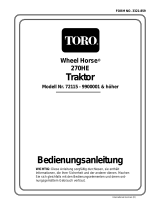 Toro 270-H Lawn and Garden Tractor Benutzerhandbuch