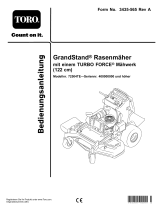 Toro GrandStand Mower, With 122cm TURBO FORCE Cutting Unit Benutzerhandbuch