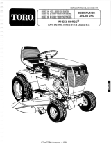 Toro 316-8 Garden Tractor Benutzerhandbuch