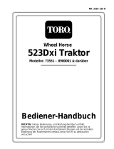 Toro 523Dxi Garden Tractor Benutzerhandbuch