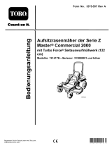 Toro Z Master Commercial 2000 Series Riding Mower, Benutzerhandbuch