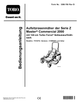 Toro Z Master Commercial 2000 Series Riding Mower, Benutzerhandbuch