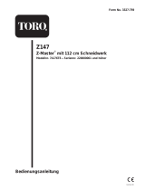 Toro Z147 Z Master, With 112cm SFS Side Discharge Mower Benutzerhandbuch
