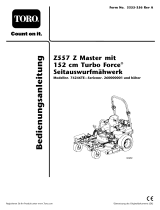 Toro Z557 Z Master, With 152cm TURBO FORCE Side Discharge Mower Benutzerhandbuch