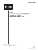 Toro Z557 Z Master, With 152cm TURBO FORCE Side Discharge Mower Benutzerhandbuch