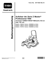 Toro Z Master Professional 7000 Series Riding Mower, With 52in TURBO FORCE Rear Discharge Mower Benutzerhandbuch