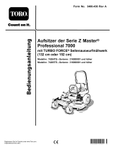 Toro Z Master Professional 7000 Series Riding Mower, With 152cm TURBO FORCE Side Discharge Mower Benutzerhandbuch