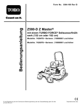 Toro Z Master Professional 7000 Series Riding Mower, With 152cm TURBO FORCE Side Discharge Mower Benutzerhandbuch