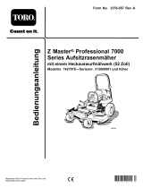 Toro Z Master Professional 7000 Series Riding Mower, With 52in Rear Discharge Mower Benutzerhandbuch