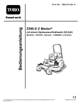Toro Z Master Professional 7000 Series Riding Mower, With 52in Rear Discharge Mower Benutzerhandbuch