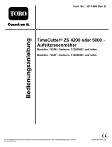Toro TimeCutter ZS 5000 Riding Mower Benutzerhandbuch
