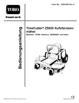 Toro TimeCutter Z5020 Riding Mower Benutzerhandbuch