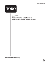 Toro Z17-44 TimeCutter Z Riding Mower Benutzerhandbuch