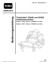 Toro TimeCutter ZX440 Riding Mower Benutzerhandbuch