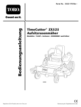 Toro TimeCutter ZX525 Riding Mower Benutzerhandbuch