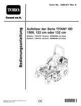 Toro 122cm TITAN HD 1500 Series Riding Mower Benutzerhandbuch