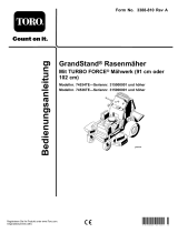 Toro GrandStand Mower, With 102cm TURBO FORCE Cutting Unit Benutzerhandbuch