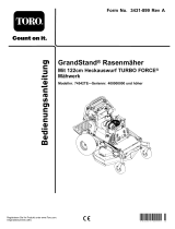 Toro GrandStand Mower, With 122cm Rear Discharge TURBO FORCE Cutting Unit Benutzerhandbuch
