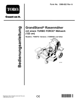 Toro GrandStand Mower, With 122cm TURBO FORCE Cutting Unit Benutzerhandbuch