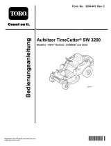 Toro TimeCutter SW 3200 Riding Mower Benutzerhandbuch
