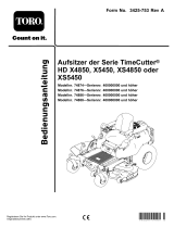 Toro TimeCutter HD XS4850 Riding Mower Benutzerhandbuch