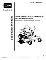 Toro TITAN ZX4800 Zero-Turn-Radius Riding Mower Benutzerhandbuch