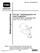 Toro E-Z Vac Twin Bagger, 2016 and After Grandstand Mower Benutzerhandbuch