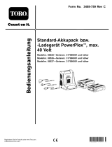 Toro PowerPlex 40V Max Standard 90 WH Battery Pack Benutzerhandbuch