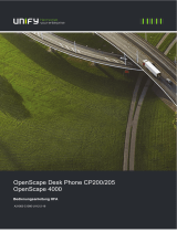 Unify OpenScape Desk Phone CP200/CP205 Benutzerhandbuch