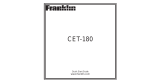 Ectaco Franklin 5 Language European Communicator CET-180 Benutzerhandbuch