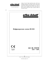 efbe-Schott IR818 Benutzerhandbuch