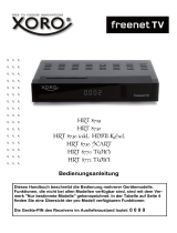 Xoro HRT 8729 / HRT 8730 (KIT / SCART / HDMI) / HRT 8770 TWIN / HRT 8772 TWIN Benutzerhandbuch