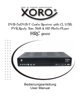 Xoro HRC 9000 Bedienungsanleitung