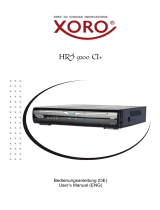 Xoro HRS 9200 CI+ Benutzerhandbuch
